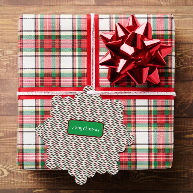 Fröhliche Weihnachten Elegant und modern individua Ornament Karte (Insitu (Geschenk))