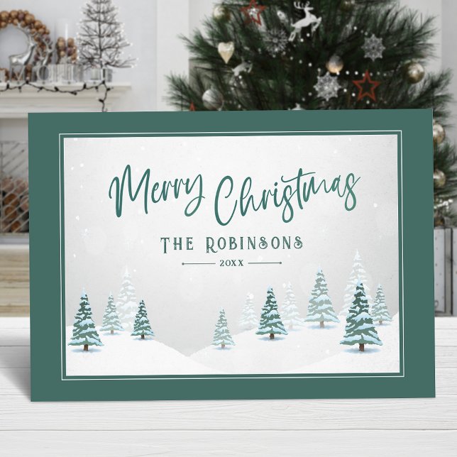 Fröhliche Weihnachten Elegantes Country Winter Art (Available in high quality print or digital download for quick text messaging, email or self print.)