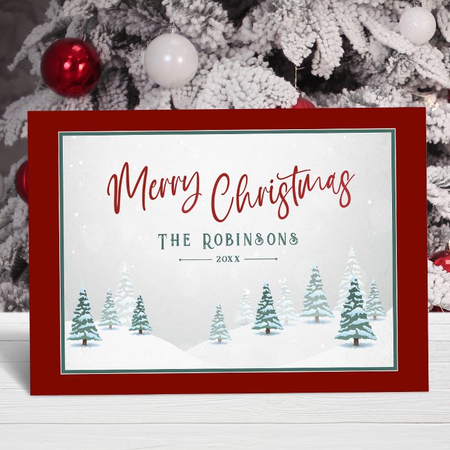 Fröhliche Weihnachten Elegantes Country Winter Art (Available in high quality print or digital download for quick text messaging, email or self print.)