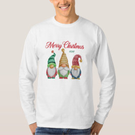 Fröhliche Weihnachten Farben Wasserfarben Garten G T-Shirt