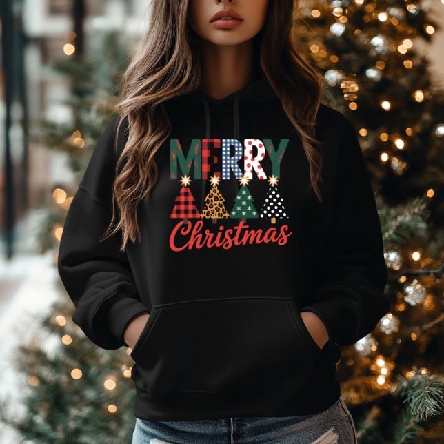 Fröhliche Weihnachten Festliches Retro-Weihnachtsd Hoodie (Von Creator hochgeladen)