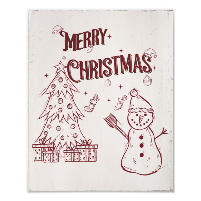 Fröhliche Weihnachten Fotodruck (Vorne)