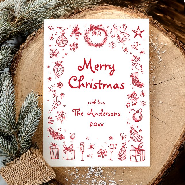 Fröhliche Weihnachten Handgezeichnet (Von Creator hochgeladen)
