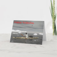 Fröhliche Weihnachten - Inuit Kayak