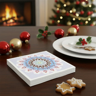 Fröhliche Weihnachten Kaleidoskop Serviette
