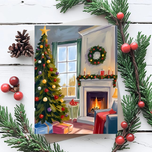 Fröhliche Weihnachten | Kamin Baum Fröhlich (Von Creator hochgeladen)