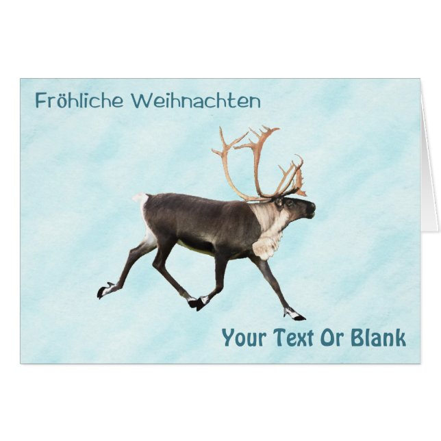 Fröhliche Weihnachten - Karibik (Reindeer) auf Sch (Vorderseite (Horizontal))