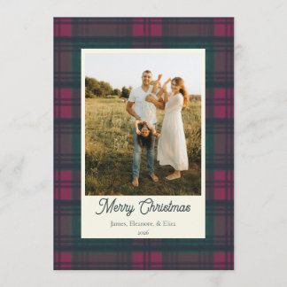 Fröhliche Weihnachten Karo Foto Familie