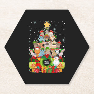 Fröhliche Weihnachten Katzen Baum Weihnachten Katz Untersetzer