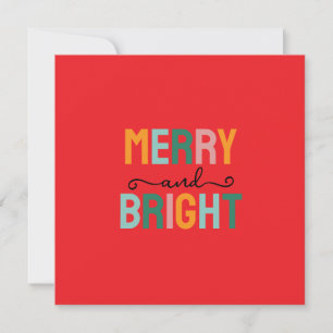 Fröhliche Weihnachten Klassisch Einzigartig Minima Karte