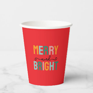 Fröhliche Weihnachten Klassisch Einzigartig Minima Pappbecher