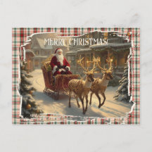 Fröhliche Weihnachten Klassisch Retro Festliches W