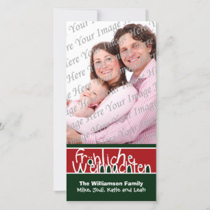 Frohliche Weihnachten kundenspezifische Feiertags-