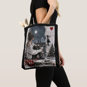 Fröhliche Weihnachten London Nachthimmel Tote