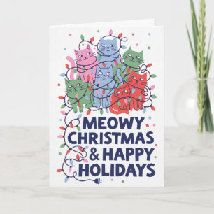 Fröhliche Weihnachten Lustige Katzen