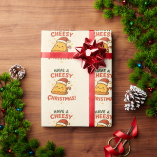 Fröhliche Weihnachten Lustige Pizza-Liebhaber Weih Geschenkpapier