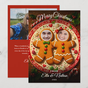 Fröhliche Weihnachten Lustiger Lebkuchen 3 Foto