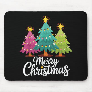 Fröhliche Weihnachten Lustiges Buntes Weihnachtsba Mousepad