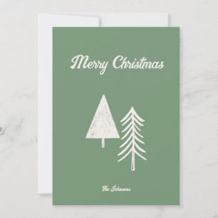Fröhliche Weihnachten Minimale Weihnachtsbaum Salb