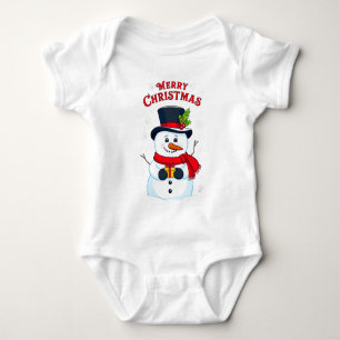 Fröhliche Weihnachten mit einem magischen Schneema Baby Strampler