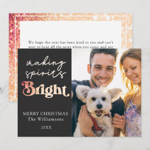 Fröhliche Weihnachten mit individuellem Foto