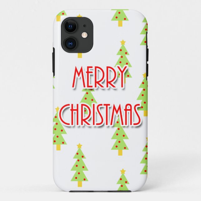 fröhliche Weihnachten Mitte des Jahrhunderts moder Case-Mate iPhone Hülle (Rückseite)