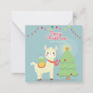 Fröhliche Weihnachten Mitteilungskarte