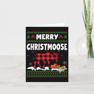 Fröhliche Weihnachten Moose Lover Xmas Holid Karte