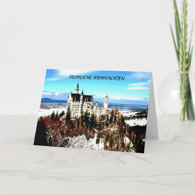 FROHLICHE WEIHNACHTEN...(NUR CHRISTMAS) FEIERTAGSKARTE (Vorderseite)