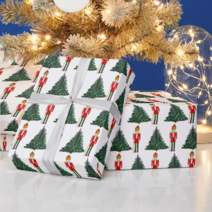 Fröhliche Weihnachten Nussknacker Kinder Charakter Geschenkpapier