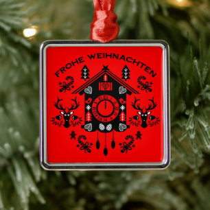 Fröhliche Weihnachten Ornament Aus Metall