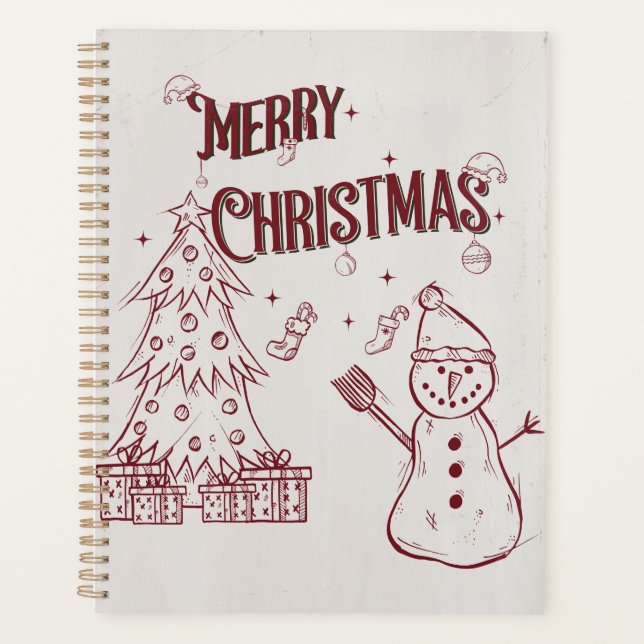 Fröhliche Weihnachten Planer (Vorderseite)
