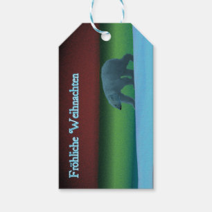 Frohliche Weihnachten - Polar Lights Polar Bear Geschenkanhänger