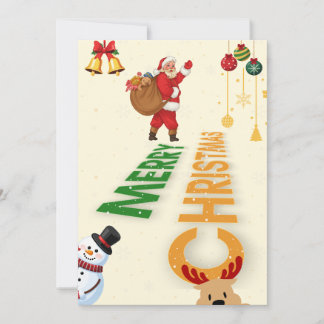 Fröhliche Weihnachten Retro Weihnachtsmann Schneem