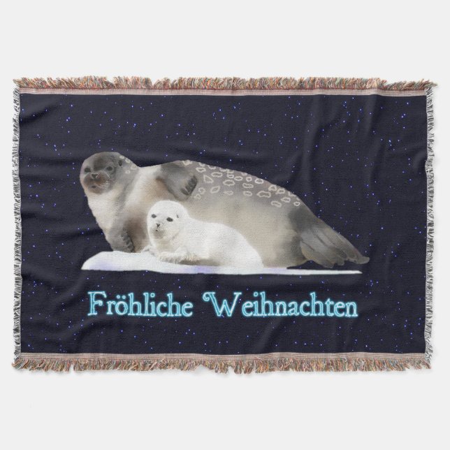 Frohliche Weihnachten - Ringed Siegel Decke (Vorderseite)