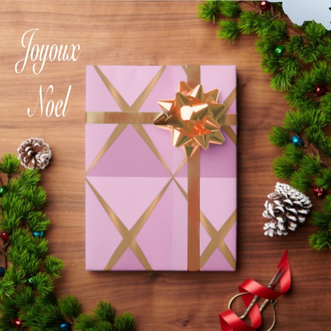 Fröhliche Weihnachten Rosa Geschenkpapier (Von Creator hochgeladen)