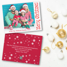 fröhliche Weihnachten rot Vintag Retro Familie Fot