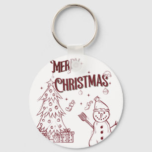 Fröhliche Weihnachten Schlüsselanhänger