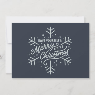 Fröhliche Weihnachten - Schneeflocke Karte