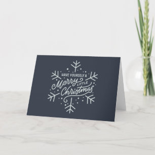 Fröhliche Weihnachten - Schneeflocke Karte