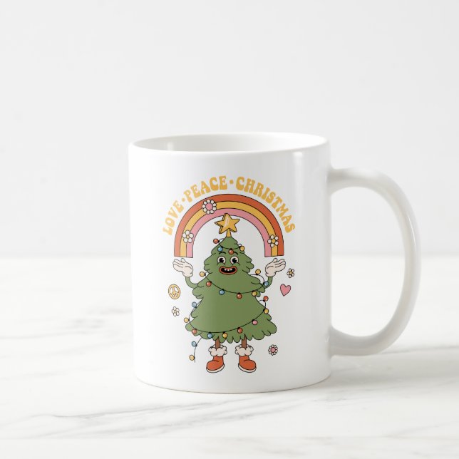 Fröhliche Weihnachten - Sei Groovy und hell Kaffeetasse (Rechts)