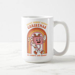 Fröhliche Weihnachten - Sei Groovy und hell Kaffeetasse