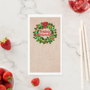 Fröhliche Weihnachten Serviette
