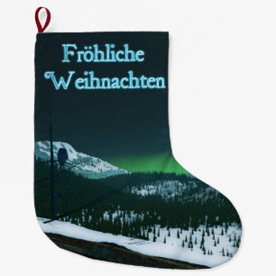 Frohliche Weihnachten - Stille Nacht Großer Weihnachtsstrumpf