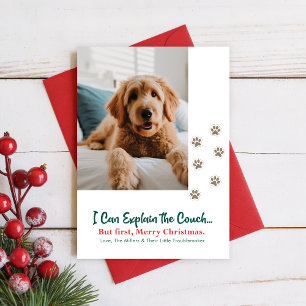 Fröhliche Weihnachten Süße Lustige Haustier Hund W
