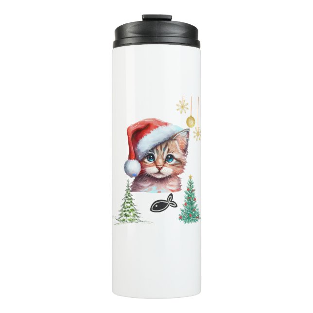 Fröhliche Weihnachten! Thermosbecher (Vorderseite)