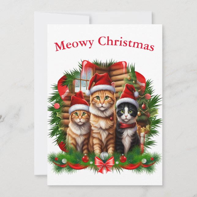 Fröhliche Weihnachten Tiere (Vorderseite)