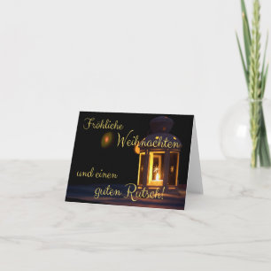 Fröhliche Weihnachten und einen guten Rutsch! Karte