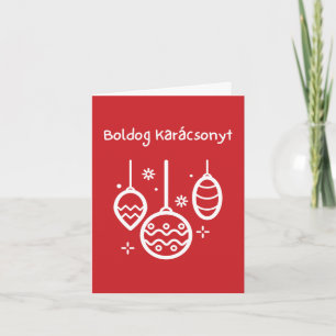 Fröhliche Weihnachten Ungarische Weihnachten  Karte