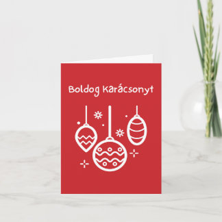 Fröhliche Weihnachten Ungarische Weihnachten Karte